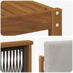 vidaXL Σετ Καναπέ με μαξιλάρι 6 pcs Στερεό Ξύλο Ακακίας