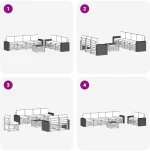 vidaXL Σετ Καναπέ με μαξιλάρι 8 pcs Στερεό Ξύλο Ακακίας