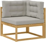vidaXL Σειρά Καναπέ Εξωτερικού 6 pcs Λευκό και Ανοιχτό Γκρι