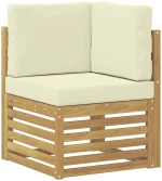 vidaXL Σετ Καναπέ με μαξιλάρι 10 pcs Λευκό και Κρεμ Πολυεστέρας