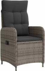 vidaXL Σετ Εξωτερικής Τραπέζης 7 pcs Ανοιχτό Γκρι και Σκούρο Γκρι