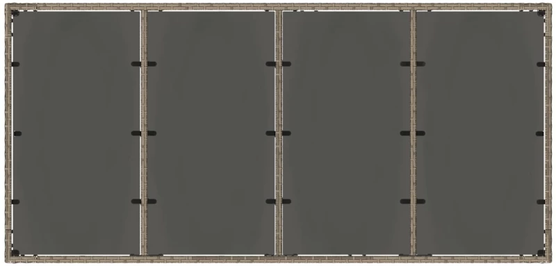 vidaXL Σετ Εξωτερικής Τραπέζης 7 pcs Ανοιχτό Γκρι και Σκούρο Γκρι