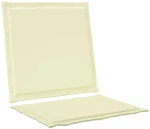 vidaXL Μαξιλάρια Καθίσματος και Πλάτης 4 pcs Κρεμ 47 x 45 x 2 εκ