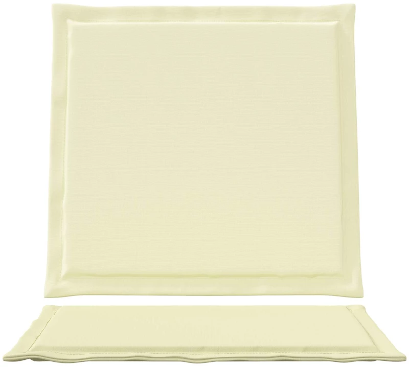 vidaXL Μαξιλάρια Καθίσματος και Πλάτης 4 pcs Κρεμ 47 x 45 x 2 εκ