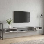 vidaXL Κρεμαστός θρανίο τηλεόρασης Επιτοίχιο Γκρι Sonoma