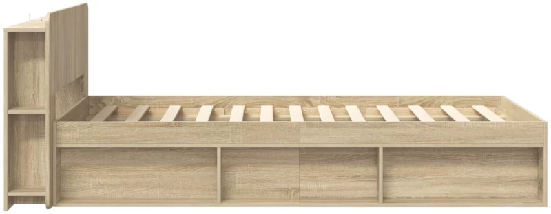 vidaXL Σκελετός κρεβατιού με αποθήκευση Sonoma Δρυς 80 x 200 cm