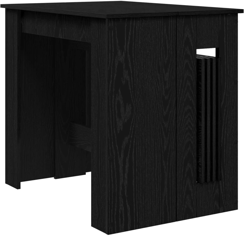 vidaXL Τραπέζι φαγητού 240 x 85 x 75 εκ Επεξεργασμένο Ξύλο Μαύρη Δρυς