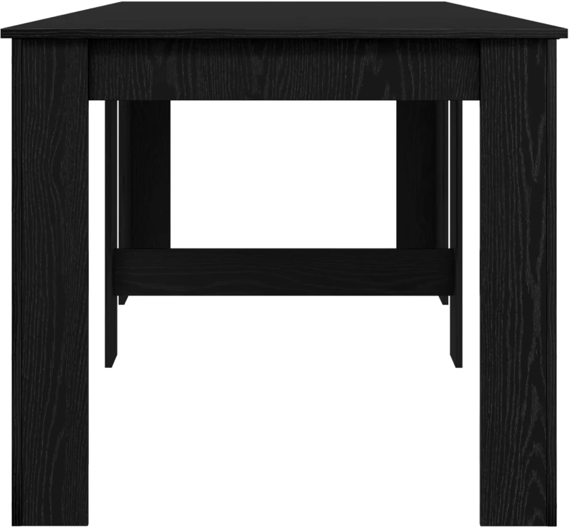 vidaXL Τραπέζι φαγητού 240 x 85 x 75 εκ Επεξεργασμένο Ξύλο Μαύρη Δρυς