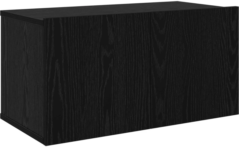 vidaXL Σετ επίπλου τηλεόρασης 10 pcs 180 x 30 x 30 cm Μαύρη Δρυς