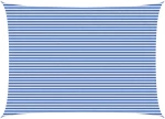 vidaXL Ικανότητα Σκίασης Μπλε και άσπρο 5 x 6 m HDPE