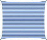 vidaXL Ικανότητα Σκίασης Μπλε και άσπρο 6 x 8 m HDPE