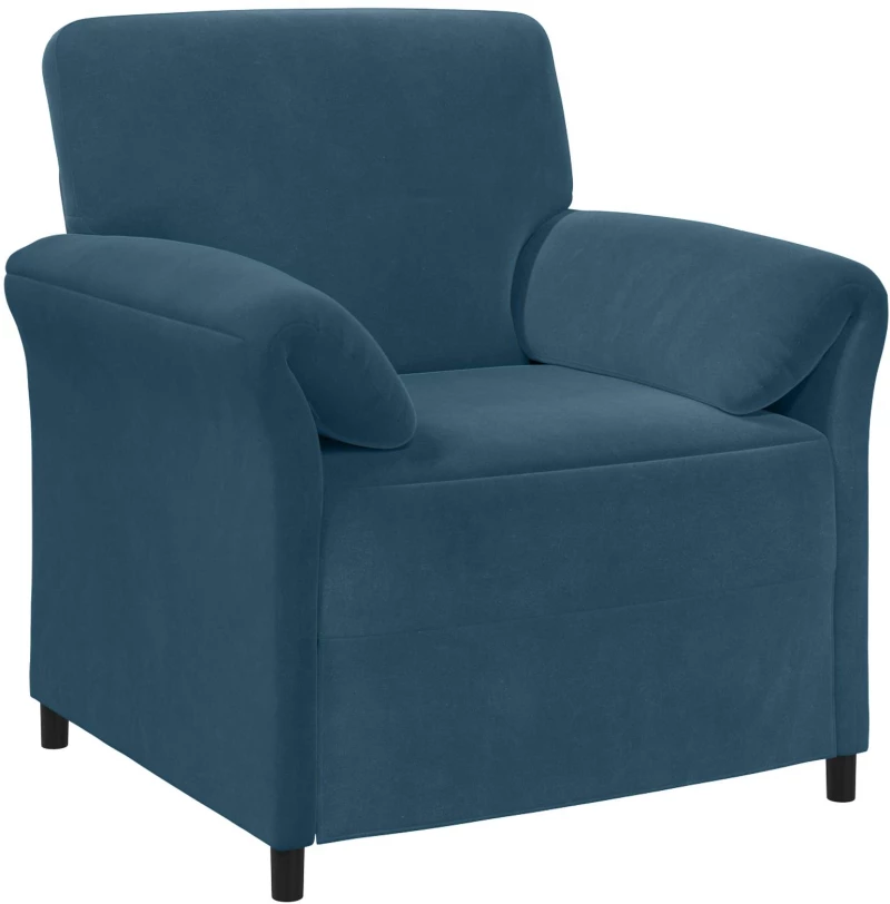 vidaXL Καναπές 1-θέσιος Μπλε 88 x 83 x 95 εκ Βελούδο