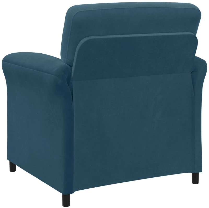 vidaXL Καναπές 1-θέσιος Μπλε 88 x 83 x 95 εκ Βελούδο