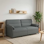 vidaXL Καναπές 100% πολυέστερ μεταλλικό πλαίσιο MDF, Κόντρα πλακέ