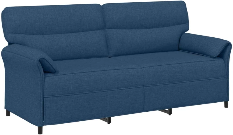 vidaXL Καναπές 100% πολυέστερ μεταλλικό πλαίσιο MDF, Κόντρα πλακέ