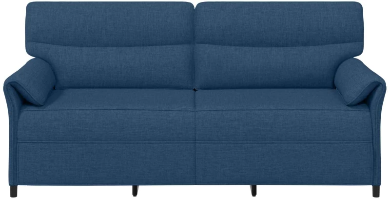 vidaXL Καναπές 100% πολυέστερ μεταλλικό πλαίσιο MDF, Κόντρα πλακέ