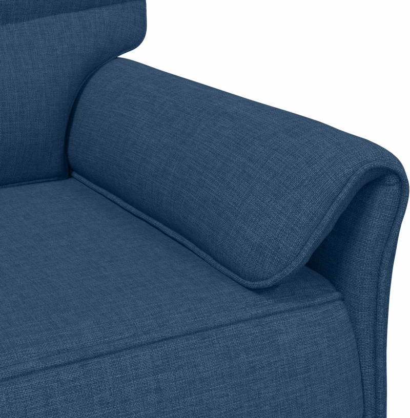 vidaXL Καναπές 100% πολυέστερ μεταλλικό πλαίσιο MDF, Κόντρα πλακέ