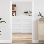vidaXL Πόρτες Swing Λευκό 90 x 50 cm Μασίφ Ξύλο Πεύκου