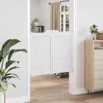 vidaXL Πόρτες Swing Λευκό 90 x 50 cm Μασίφ Ξύλο Πεύκου