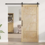 vidaXL Εσωτερική Πόρτα Φυσικό 93 x 202 cm Κόντρα πλακέ