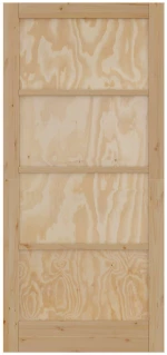 vidaXL Εσωτερική Πόρτα Φυσικό 93 x 202 cm Κόντρα πλακέ