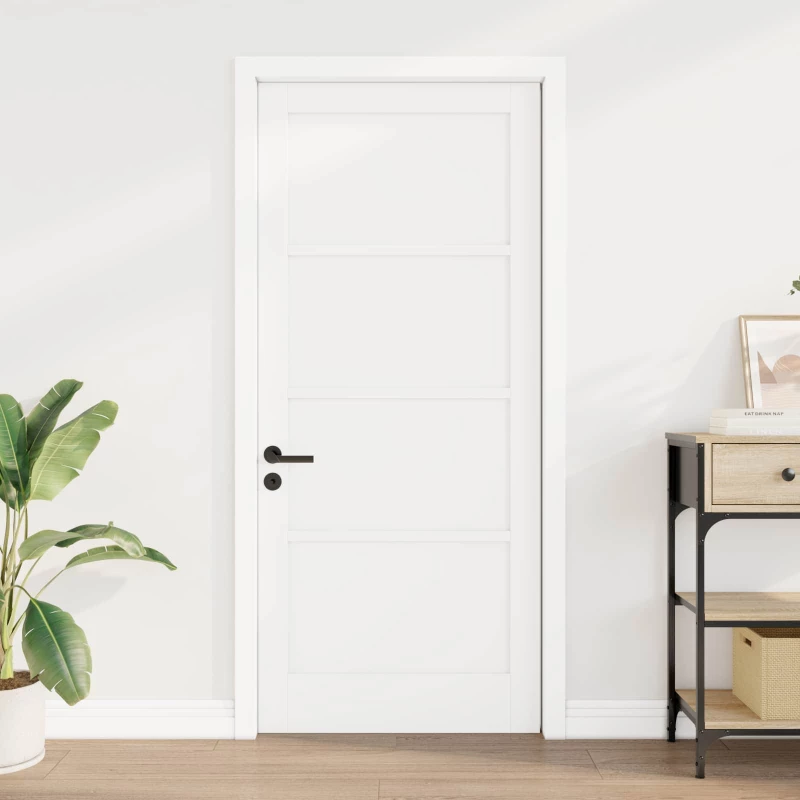 vidaXL Εσωτερική Πόρτα Λευκό 86 x 198,5 cm Κόντρα πλακέ