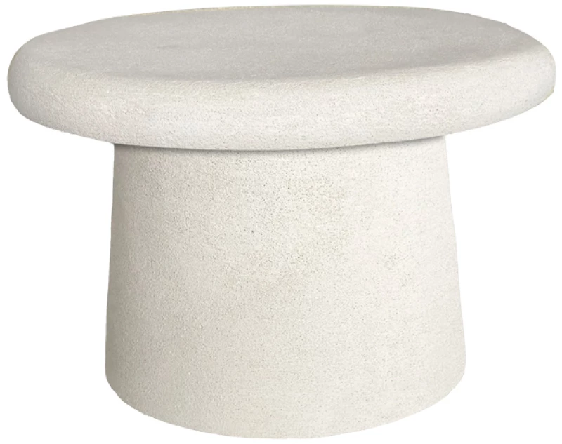 Τραπέζι σαλονιού Herona pakoworld mdf λευκό Φ60x40εκ