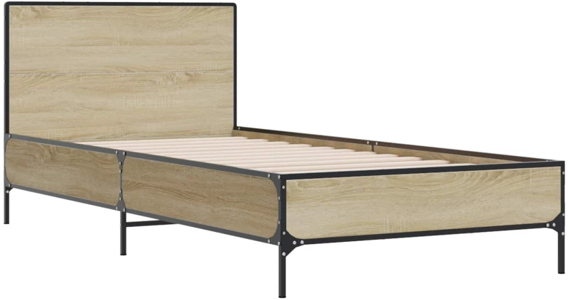 vidaXL Κρεβάτι με Κεφαλάρι Sonoma Δρυς 80 x 200 cm Επεξεργασμένο Ξύλο