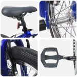 vidaXL BMX Ποδήλατο 18 ίντσες για 7-10 ετών Σκούρο Μπλε