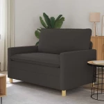 vidaXL Καναπές Σκούρο Γκρι 126 x 81 x 87,5 εκ Ύφασμα