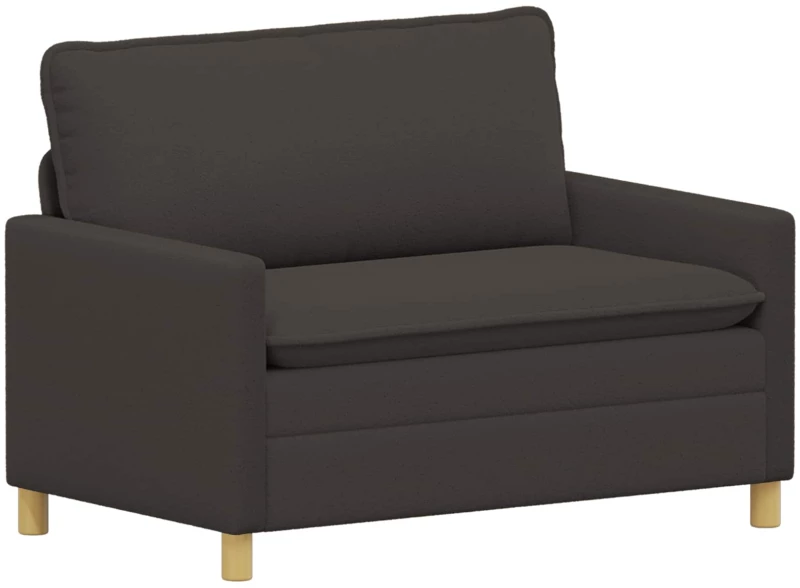 vidaXL Καναπές Σκούρο Γκρι 126 x 81 x 87,5 εκ Ύφασμα