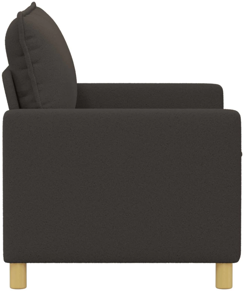vidaXL Καναπές Σκούρο Γκρι 126 x 81 x 87,5 εκ Ύφασμα