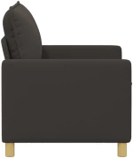 vidaXL Καναπές Σκούρο Γκρι 126 x 81 x 87,5 εκ Ύφασμα