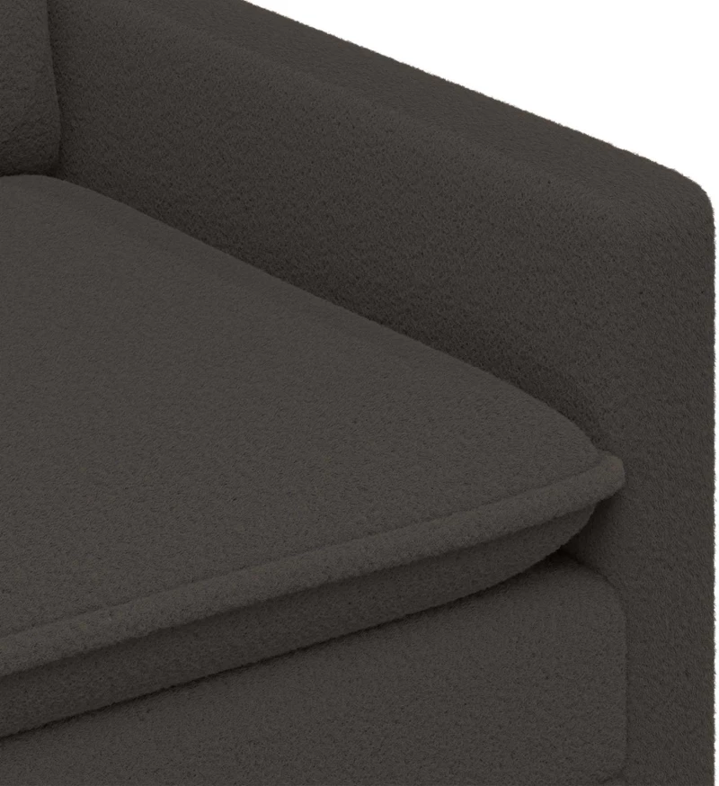 vidaXL Καναπές Σκούρο Γκρι 126 x 81 x 87,5 εκ Ύφασμα