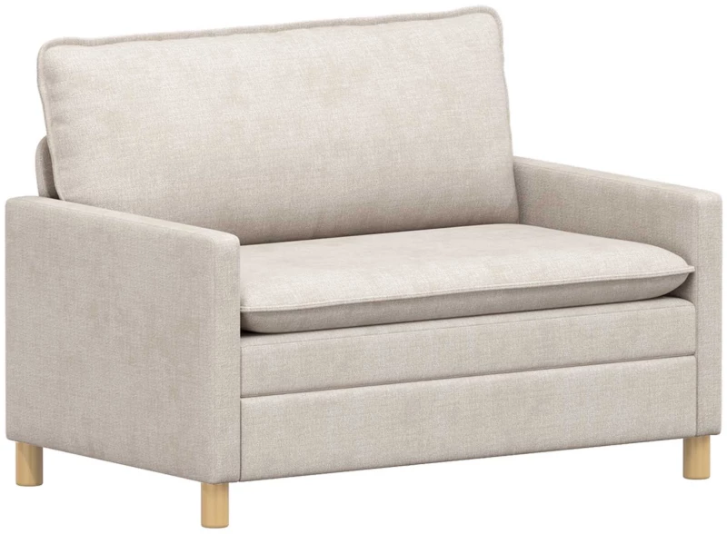 vidaXL Καναπές Κρεμ 126 x 81 x 87,5 εκ Πολυεστέρας