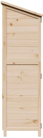 vidaXL Αποθήκη Κήπου Φυσικό 106,5 x 56 x 176 εκ. Επεξεργασμένο Ξύλο