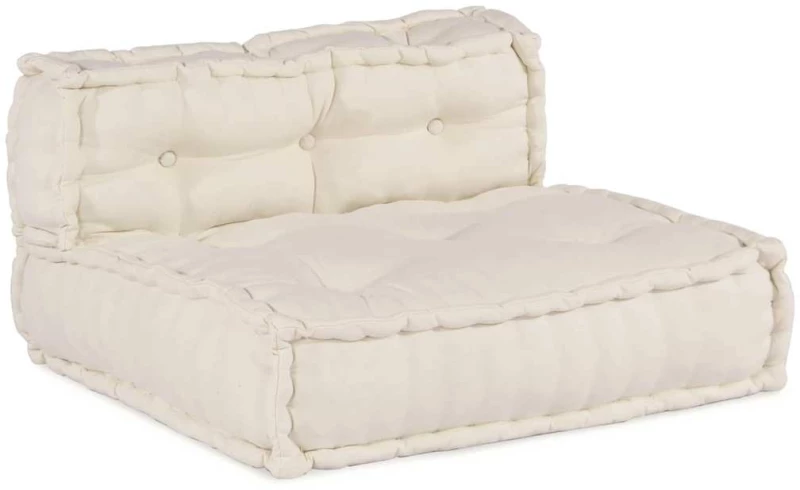 vidaXL Μονάδα Μοντέρνου Καναπέ 4 pcs Κρεμ Ύφασμα
