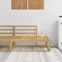 vidaXL Εξωτερικός τμηματικός καναπές Λευκό 115 x 83 x 73 εκ