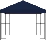 vidaXL Κιόσκι 3 x 3 m Μπλε Πολυεστέρας και Χάλυβας 190 gsm