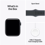 Apple Watch SE 3 GPS 44mm Midnight Aluminium Case with Midnight Sport Band - M/L