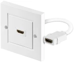 GOOBAY πρίζα τοίχου HDMI 51722  gold-plated  4K  λευκή