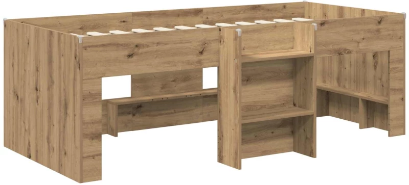 vidaXL Κρεβάτι Υψηλού Στυλ για Παιδιά 2 pcs Artisan Δρυς 90 x 190 cm