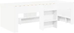 vidaXL Κρεβάτι με Σήραγγα 4 pcs Λευκό και Γαλάζιο Επεξεργασμένο Ξύλο