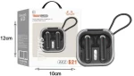 AKZ S21 In-ear Bluetooth Handsfree Ακουστικά με Θήκη Φόρτισης Μαύρα