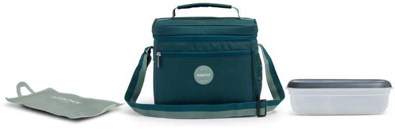IGLOO SQUARE LUNCH 9 CAN BUNDLE  (περιλαμβάνει φαγητοδοχείο και μαλακή παγοκύστη) PINK