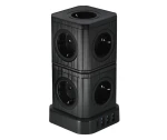 jager ΠΟΛΥΠΡΙΖΟ ΚΥΒΟΣ VENEX - 9 ΘΕΣΕΙΣ ΣΟΥΚΟ - 3 ΘΥΡΕΣ USB A - 1 ΘΥΡΑ USB C 20W (VB4U9E-C)