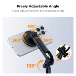 K&F Concept MS52 Magnetic Selfie Stick Τρίποδο με Τηλεχειριστήριο (KF15.0015)