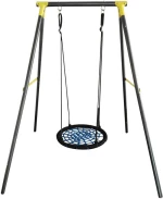 Loco Κούνια στρόγγυλη Swing Set σε μπλε χρώμα 90 εκ έως 100 κιλά