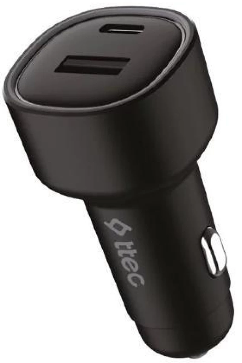 ttec SmartCharger Duo 3.1A Car Charger Dual USB+USB-Cand Lightning Cable (2CKS31DS) (TTEC2CKS31DS)