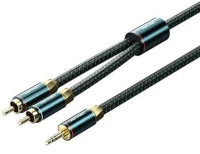 VENTION Cotton Braided 3.5mm Male to 2RCA Male Audio Cable 10M Green Copper Type (BCSGL) (VENBCSGL)